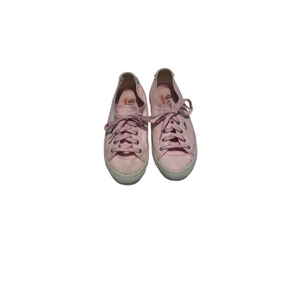Bobs Pink Lace Up Ankle Low Athletic Fashion Sneakers Size 8 - Picture 1 of 9